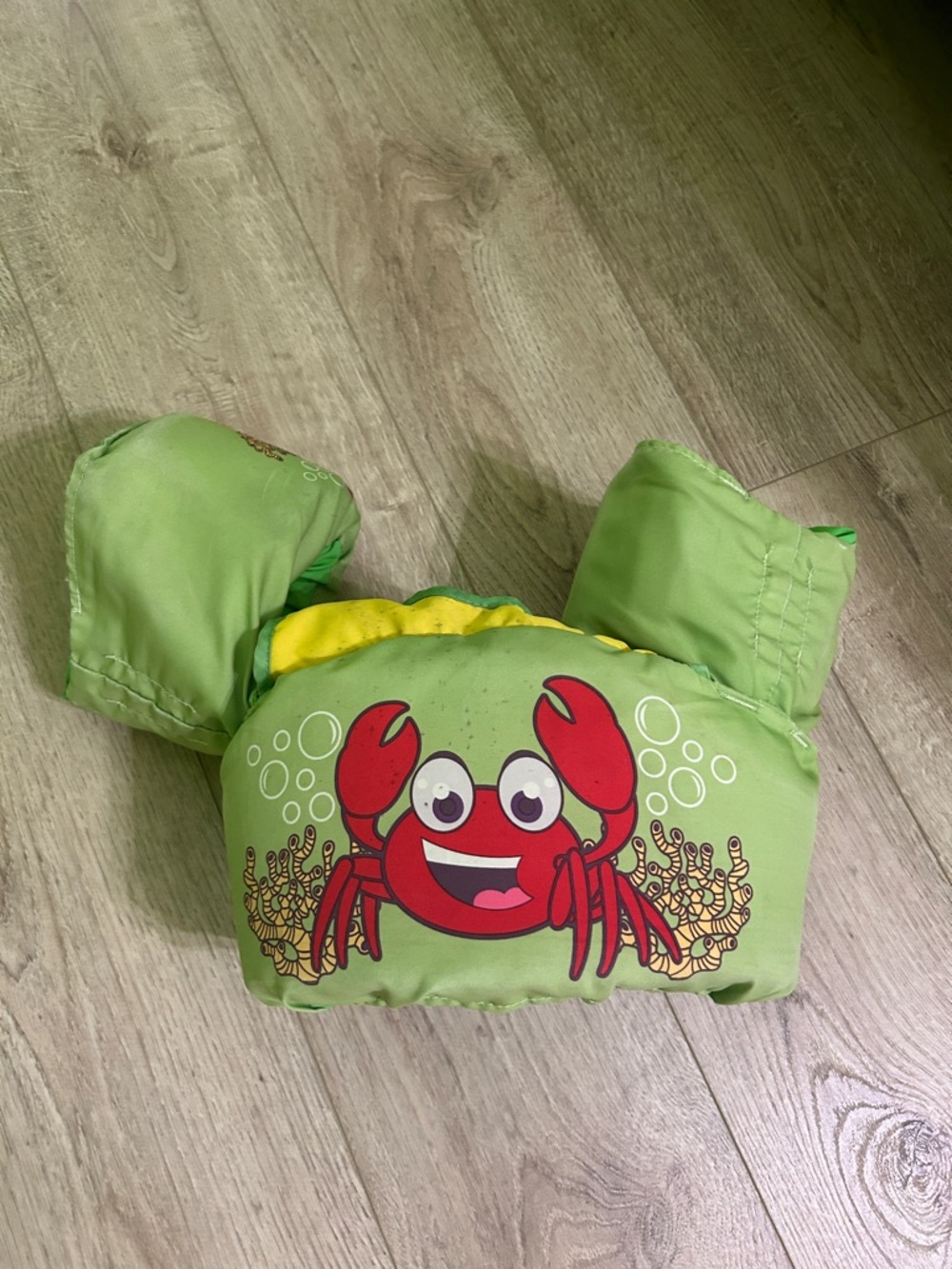 Kids Green Crab Swim Vest - Child Floatation Aid